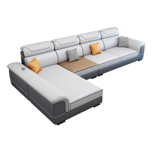 Dudumeijia simple living room fully decorated winter and summer dual-use mat mat fabric sofa with USB socket small apartment sofa 901#