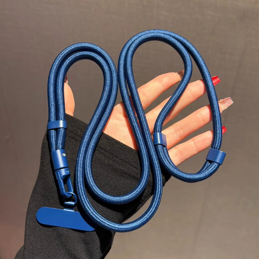 Yipunuo mobile phone lanyard cross-body adjustable shoulder hanging neck high-end external anti-lost multi-functional mobile phone chain strong rotating buckle hanging outdoor special carrying strong and durable rope men and women can be worn cross-body/hanging neck classic black free clip