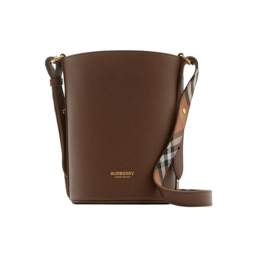 Burberry -Kalbskinback -Bag ein Schulterkreuzkörper Frauen Erde Farbe Grundpaket (Bag + Staubbeutel)
