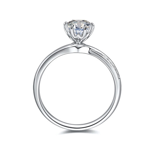 AVHE 18K gold PT950 platinum cultured diamond six-claw art ladies ring asking for wedding gift Chinese Valentine's Day IGI certificate platinum diamond ring + 1 carat diamond (D/VVS/3EX/N)