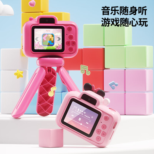 Appareil photo numérique HD Disney pour enfants, jouet couleur, support vidéo Portable, Anti-chute, cadeau d'anniversaire pour fille, poudre