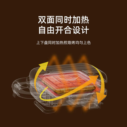 FRUNUTS Sandwich Breakfast Machine Multifunctional Household Small Light Food Toaster Toaster Waffle Toaster Upgraded Switch Model White (Sandwich Plate + Waffle Plate + Egg Waffle Plate)