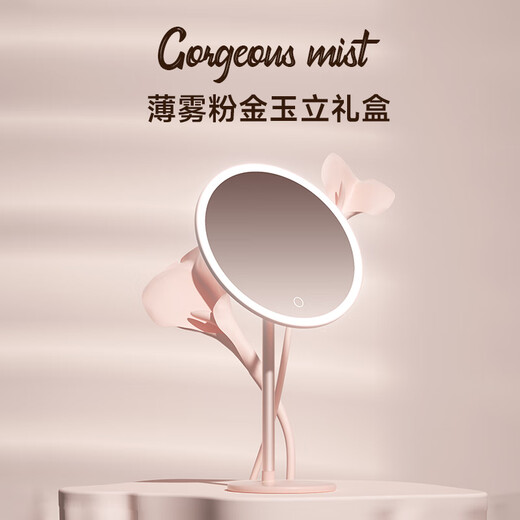 DOCO LABDOCO Miroir de maquillage HD Smart LED Miroir de beauté de bureau Miroir de maquillage lumineux 520 Cadeau pour petite amie Aomori Coffret cadeau limité vert