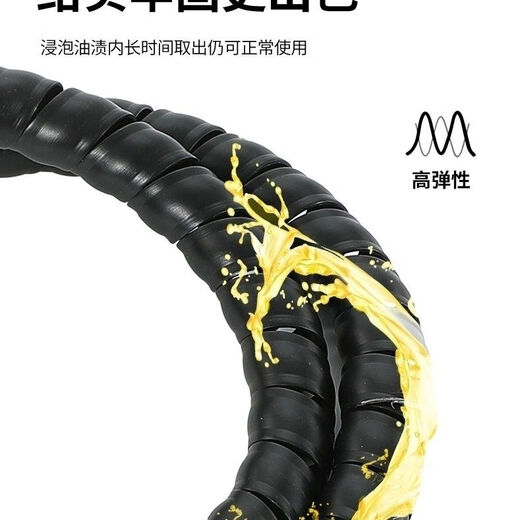Thread protective sleeve high pressure hose hydraulic oil pipe car wash water pipe refueling pipe air conditioning wire nylon protective nylon spiral 20 meters (wear-resistant and thickened version) protective sleeve inner diameter 12 mm
