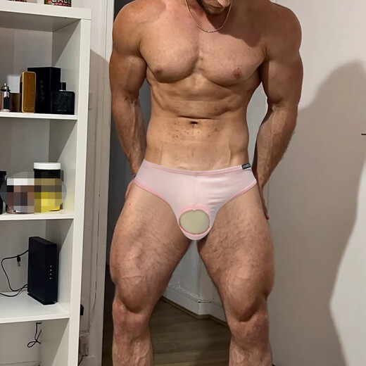 Men's sexy underwear thong can be worn when going out, men can wear it when going out, men's and women's sexy underwear can cover the buttocks of men and women, black - men's and women's cos clothing fake 0-girl gay M size