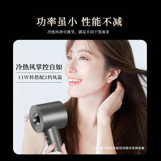Yangao AKOKO Yangao hair dryer for home dormitory students 800w negative ion hair care high speed low power 500w gift birthday gift for women flagship version - Glacier Silver (300W)