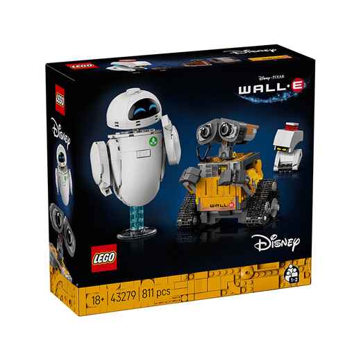 LEGO-Bausteinmontage Disney 43279 Wall-E- und Eva-Roboterspielzeug als Geburtstagsgeschenk für Jungen und Mädchen