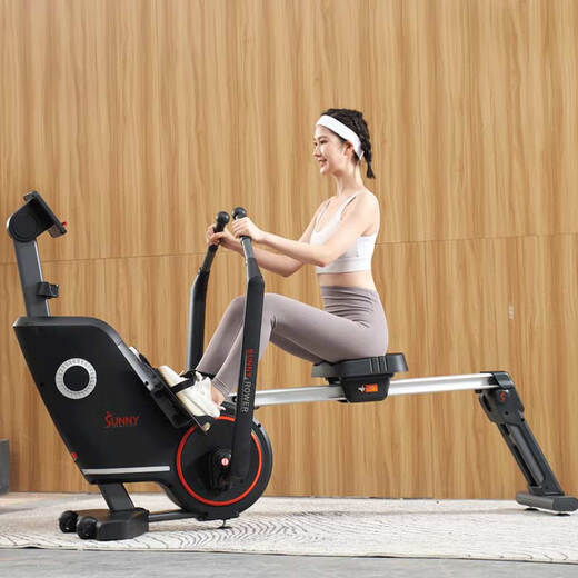 SUNNY sculls rowing machine household magnetically controlled smart rowing machine foldable indoor sports fitness equipment rowing machine