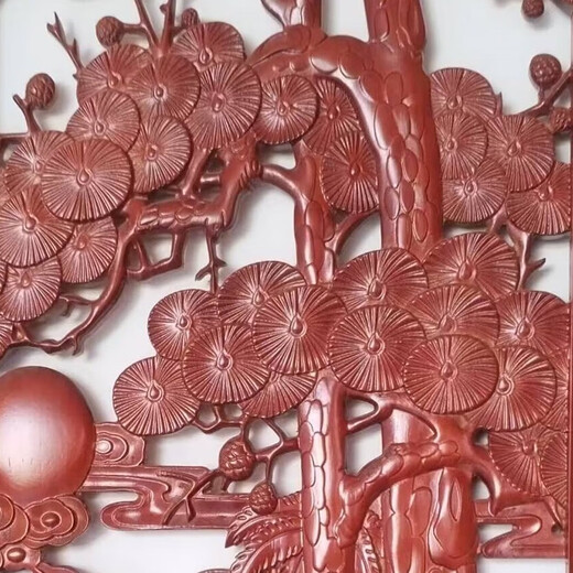 Chinese style interior decoration components customization background wall lattice lattice screen doors and windows wood carving pendants custom package logistics background wall wood carving component packaging materials customization camphor wood per square meter