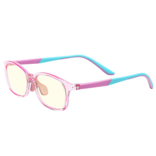 Xiaomi children's anti-blue light glasses for men and women, Mijia customized pink blue 35% blue light blocking rate, flexible temples, double-sided anti-oil and dirt film, mobile phone and computer goggles, flat mirrors