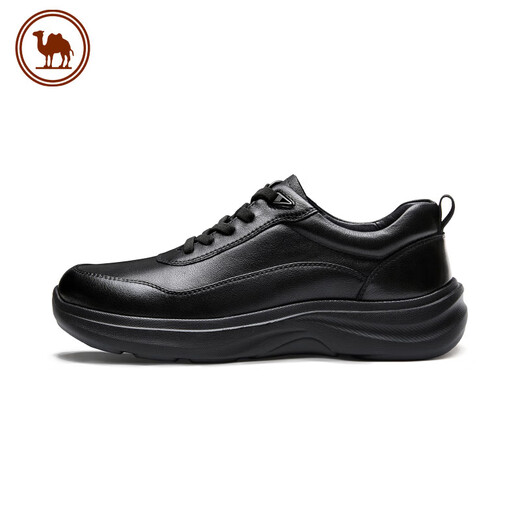 Camel Casual Shoes Soft Sole Business Warm Leather Shoes Men's Cowhide Workplace Commuting Shoes P15A201025 Black 43