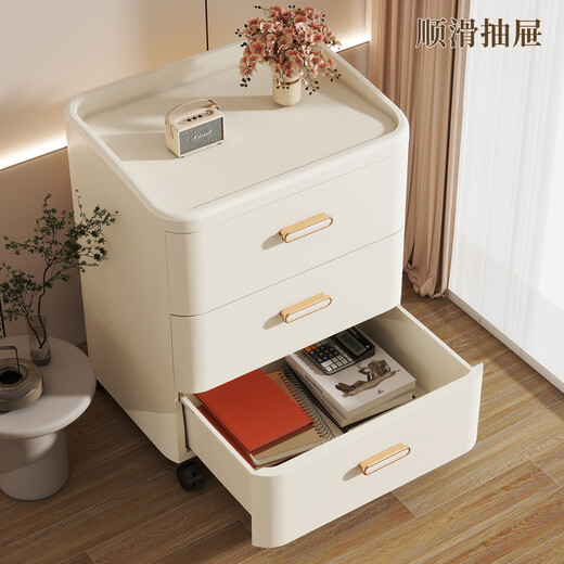 Vangels drawer-type storage cabinet snack storage box integrated wall-side balcony debris floor-standing five-bucket toy storage shelf 5-layer free base + pulleys free choice of installation 42CM surface width丨Large size