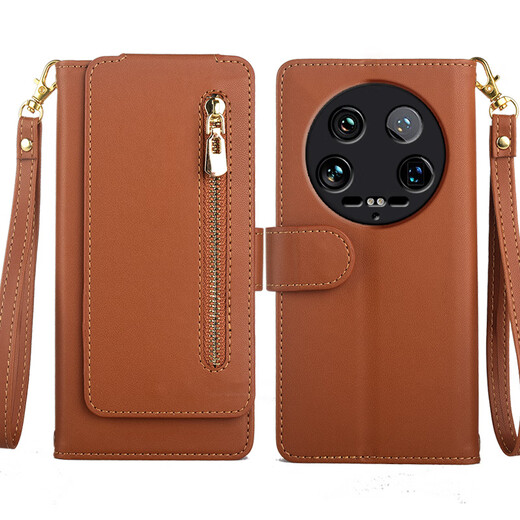 小米（MI）【品质原装】适用于14ultra手机壳钱包式真皮翻盖皮套Xiaomi防摔 爵士黑 小米14ultra