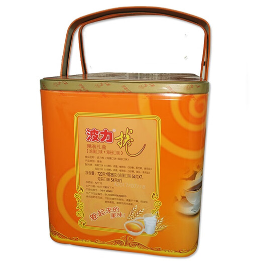 Boli rouleau 720g plus 36g fer can cadeau œufs œufs d'algues rouleau rouleau nostalgiques collations bébé collations bébé 756gx1 Box Flavour d'oeuf + Flavour d'algues