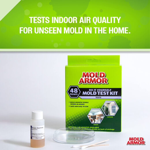 Mold Armor Home Mold Detection Kit DIY Quick Test Indoor and Outdoor Air Quality Surface Sampling 3-in-1 Multi-Color 1*1 Pack