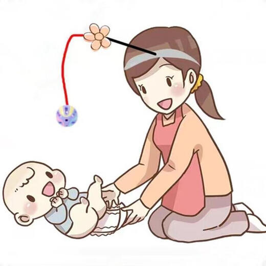 XPEL baby changing diaper headband, female model to coax baby, hands-free baby sleep rattle toy headband, small orange flower headband (including bell ball) 1 piece