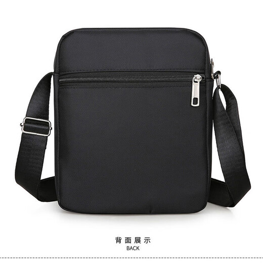 LeCali Oxford cloth shoulder bag six-layer zipper tool bag men's crossbody bag casual backpack small bag business briefcase