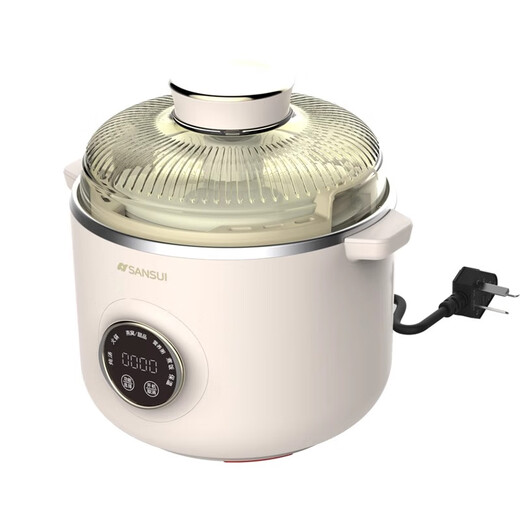 Shanshui Japanese Shanshui Bird's Nest Electric Stew Pot Small 1-2 Persons Baby Food Pot Ceramic Electric Stew Pot Fully Automatic Waterproof Stew Household Mini Electric Stew Cup 1.2L Multifunctional Ceramic Electric Stew Cup