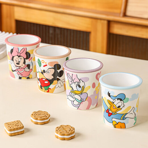 Disney Genuine Ceramic Cup Water Cup Ice Cream Cup Cake Cup Mug New Exquisite Girls Cold Drink Cup Large Daisy 250ML 1 pc