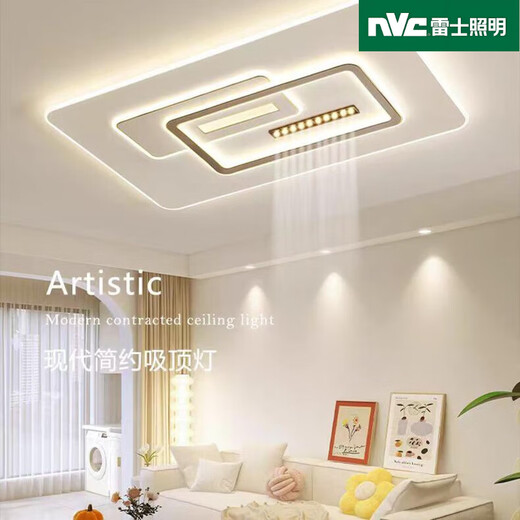 雷士（NVC）2025新款客厅灯现代简约led吸顶灯轻奢北欧风家用大灯 1W K1105-1100长