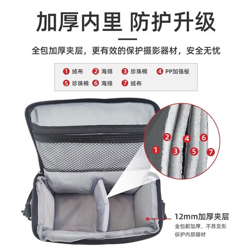 Canon original camera bag r50 r10 r6 r7 r8 r100 mirrorless SLR camera bag 90d 200d shoulder camera bag storage bag backpack moisture-proof mirrorless backpack brand shoulder camera bag black large SLR mirrorless camera bag