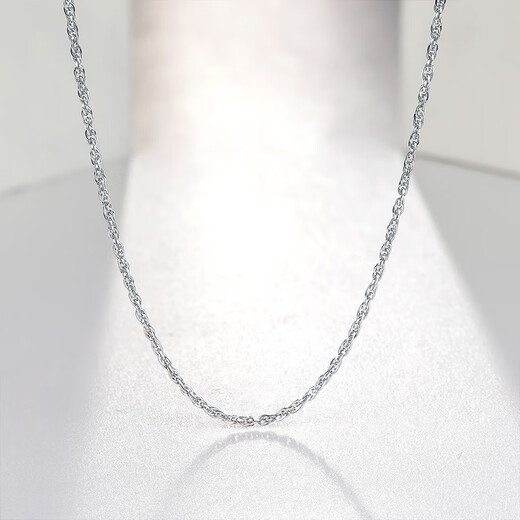 Saturday blessing simple double water wave PT950 platinum necklace beloved PT053551 about 4.15g 42cm birthday gift