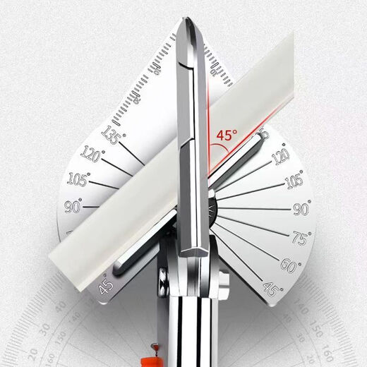 Chengzhou woodworking wire trough scissors 45-degree angle cut multi-functional buckle cutter edge sealing artifact 90 electrician card strip folding pliers third belt upgrade + spare blade 10 pieces