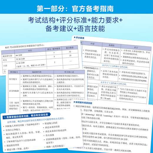 Guide officiel de préparation à l'examen KET et Sprint intensif 2e édition Nouveau type de question Examen général de niveau 5 de Cambridge 2025 Autorisation officielle de Cambridge avec échantillon oral Écoute vidéo Instructions d'examen audio Suggestions de réponses Exercices de correction Notation Clé A2 standard