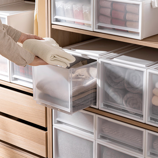 
Sanqihu storage box drawer plastic household clothes wardrobe storage box underwear storage cabinet transparent 9227 depth 44 width 34 height 19 One-pack price 365 days / ten years warranty / damage compensation after-sales guarantee