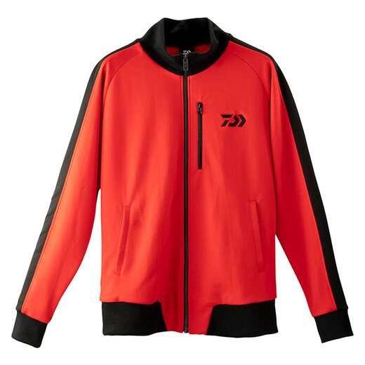 DAIWA's new DE-84009J multi-purpose cardigan men's sports coat fishing jacket top black red M