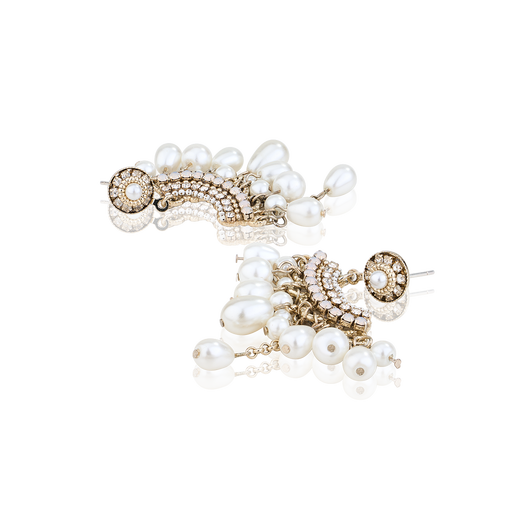 AJIDOU Ajidou earrings, the same style in offline malls, fashionable and personalized pearl pendant earrings, Chinese Valentine's Day gift for girlfriend