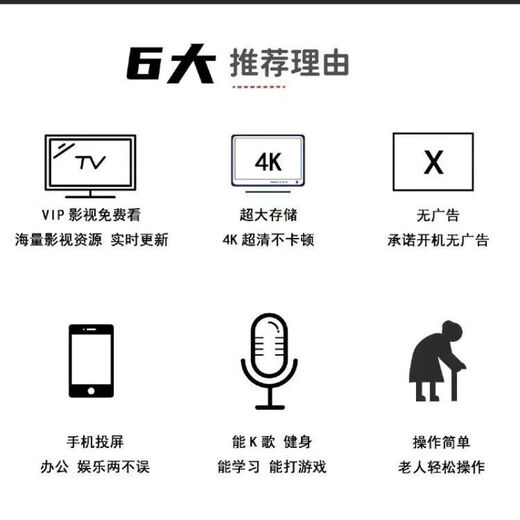 优选华为芯机顶盒终生免费看直播网络电视机顶盒双频高清电视机顶盒 【语音双频版】+永久免费会员