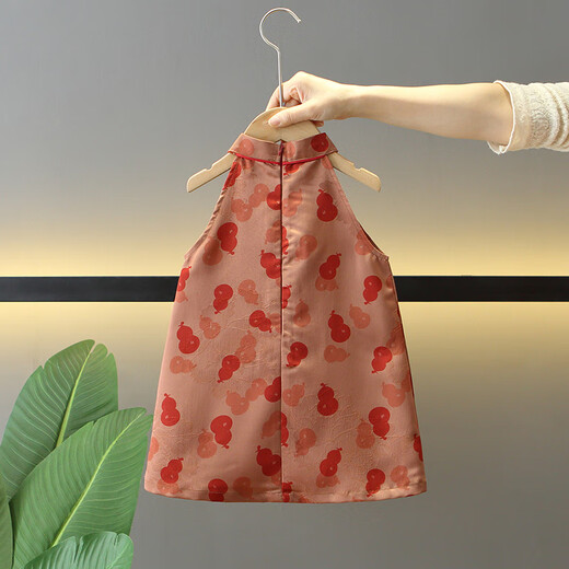 Burwilde international brand children's summer clothing set 2025 new fashionable new Chinese style brother and sister clothing baby Fulu summer boys' suit (gift box) 80 cm