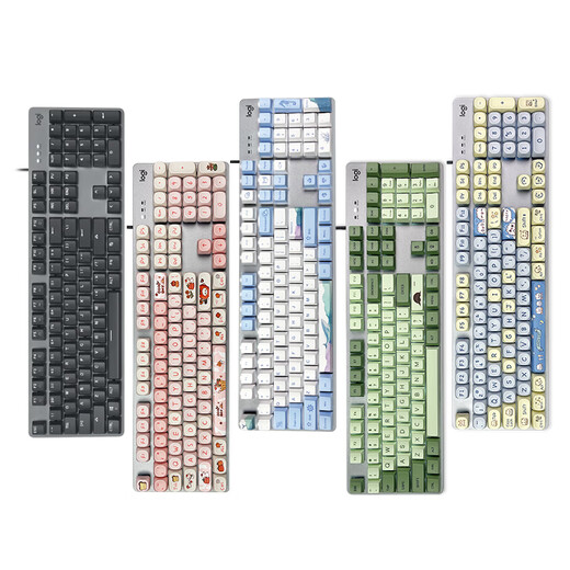 罗技（Logitech）顺丰正品k845有线机械键盘鲸落青茶红轴电竞游戏办公高颜值 K835粉色红轴 【正品盒装拆包后质保一年】 无 否 官方标配