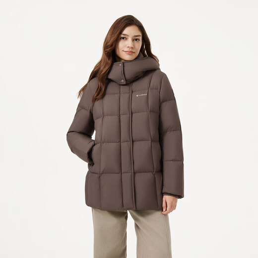 Tambor down jacket women's mid-length removable hood versatile casual winter warm jacket TB5530558Z Smuka 165