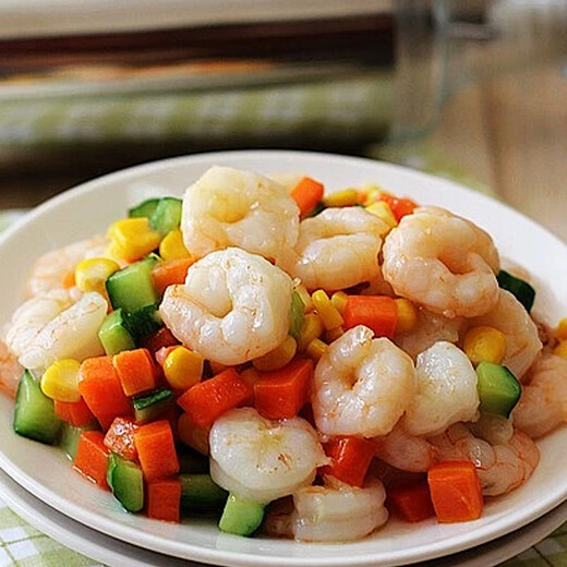 Naturally produced South American white shrimps, hand-deveined large shrimps, low-fat seafood, 3040 grade live shrimps, freshly peeled large shrimps, large South American shrimps, 2Jin Jin equals 0.5kg (net weight) Shrimps-6170