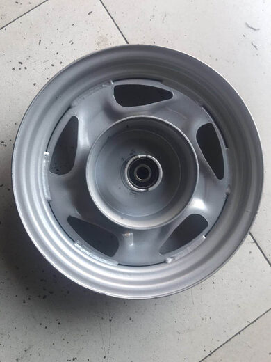 Three-wheel electric vehicle motorcycle steel rim 375-12350-12300-10 thickened wheel hub front wheel rear wheel 5.50/6.00-13 four-hole steel rim 6.3