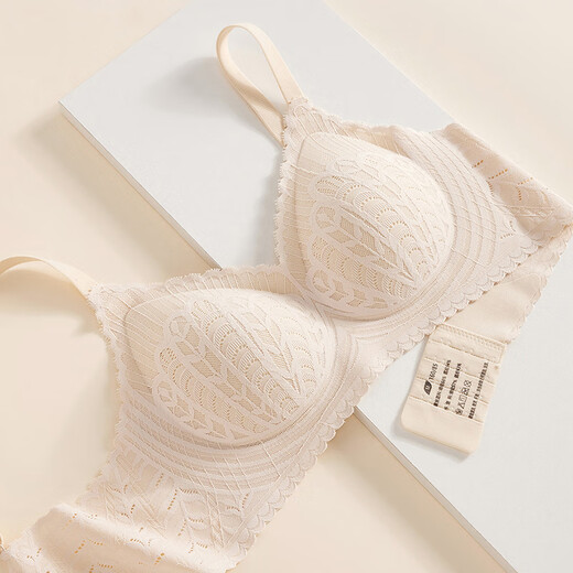 Fenton wire-free bra for women 2025 new antibacterial latex thin cup sexy lace anti-expansion underwear for women