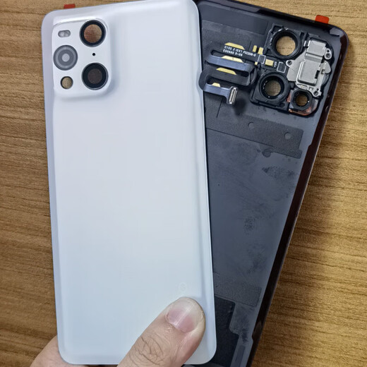 Suitable for OppoFindx3 original mobile phone back cover findx5pro glass pure original disassembly battery cover back case findx3/x3pro-mirror black glass back cover