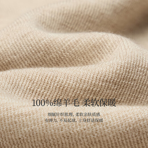 Inman seamless one-piece half turtleneck pure wool sweater 2025 autumn women's new knitted bottoming sweater oatmeal color M