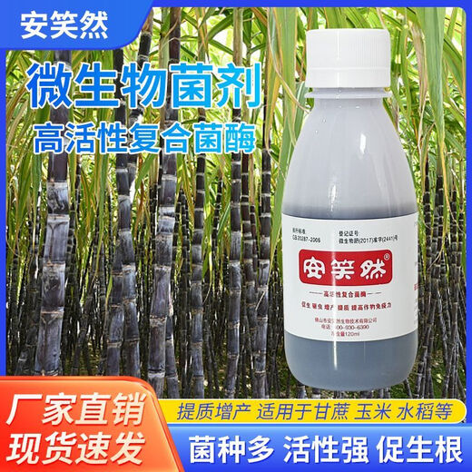Anxiaoran microbial inoculants and fertilizers promote seedlings, strengthen roots, prevent diseases and increase yields in sugar cane and rice fields. Genuine. 15 bottles*120ml bottles. Very stylish.
