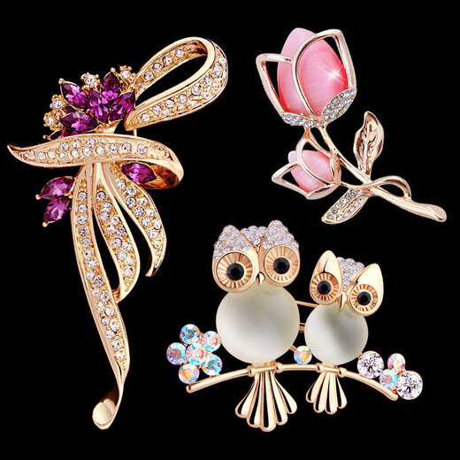 Korean fashion creative versatile pins luxury elegant simple brooch corsage women's coat accessories decoration blue cornflower brooch