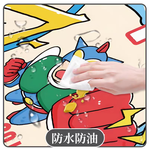 麦舒特长款鼠标垫蜡笔小新超大号电脑桌垫高颜值键盘垫耐脏可水洗学 2694/小新 [100*50cm厚4mm]