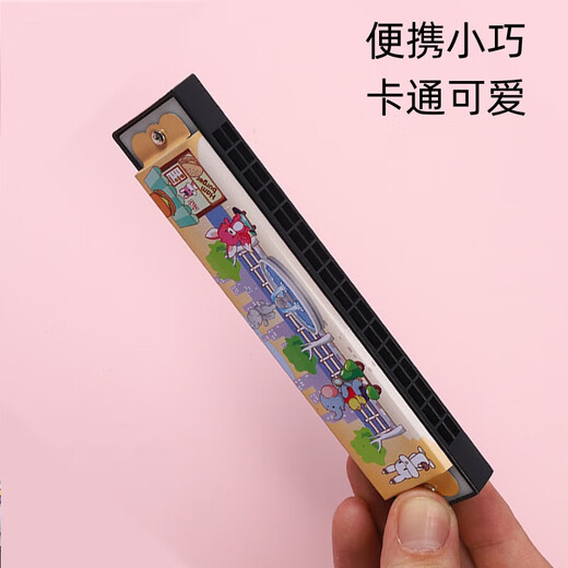 Harmonica, wind instrument, entry-level gift for beginners, student self-taught professional playing gift for children, 16 holes, entry-level harmonica 16 holes double row