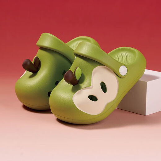 G.duck Little Yellow Duck Children's Apple Slippers Boys' Summer Parent-child Crocs Non-slip Indoor Bathing Girls' Sandals and Slippers Pink New Material Upgraded Version_Shock Absorbing Anti-Slip Sizes 38-39/Inner Length 24.0cm