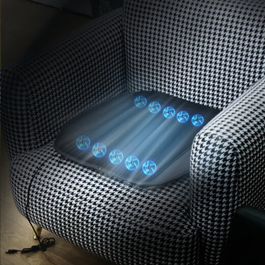 Summer car office fan seat cushion square mat ice mat home car student cooling mat office sofa seat pet mat 5V10 fan