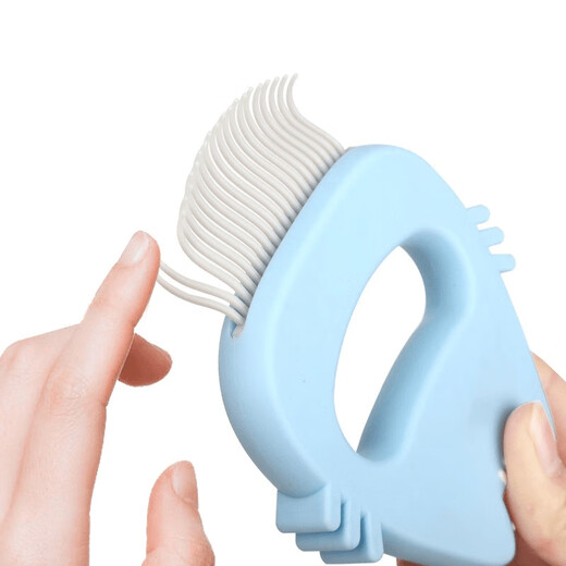 Pet shell comb, needle comb, cat comb, dog grooming, cleaning, knotting, cat fluffy hair comb, cat floating hair comb, pet comb - orange - 1 pc