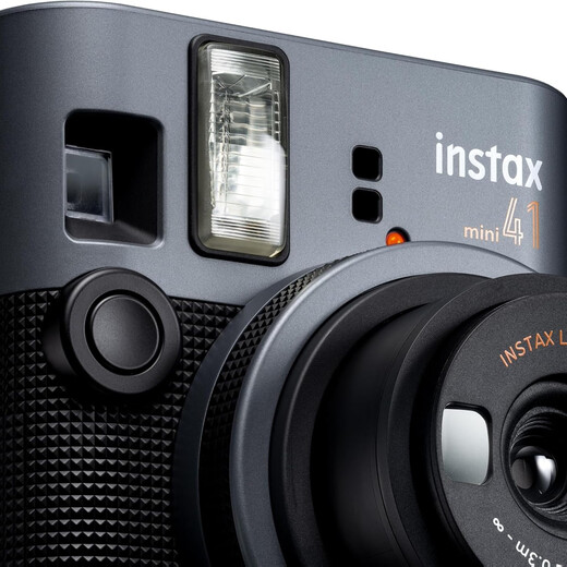 Fuji (FUJIFILM) instax mini40/mini41 instant camera mini41 black package four (official standard + crystal case + shoulder strap + 10 pieces of photo paper)
