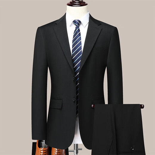 SEVEN 7 Seven brand men's suit casual suit spring and autumn business men's thin section professional decoration body style fashionable two-piece set Navy blue (top + pants) 2XL 185- (recommended 145-160Jin Jin equals 0.5 kg)
