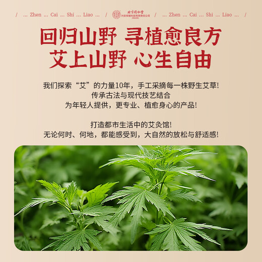 Tongrentang moxibustion patch mugwort mugwort leaf hot compress patch knee, cervical spine, shoulder and neck hot compress heating patch moxibustion stomach and abdomen 2 boxes